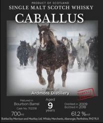 「カバリュス」
アードモア　ヘヴィリーピーテッド9年